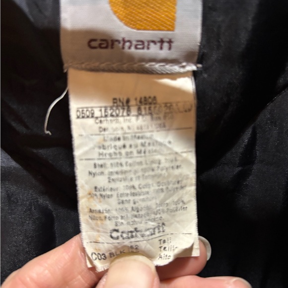 Vintage Carhartt Quilted duck cotton jacket 14806 Men's XXL - Picture 2 of 13